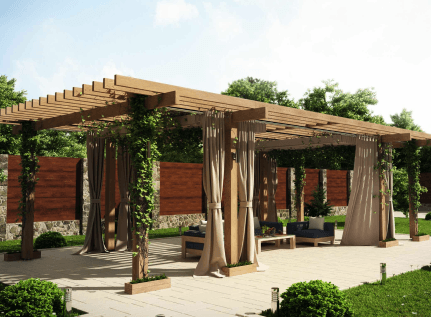 Wooden gazebo