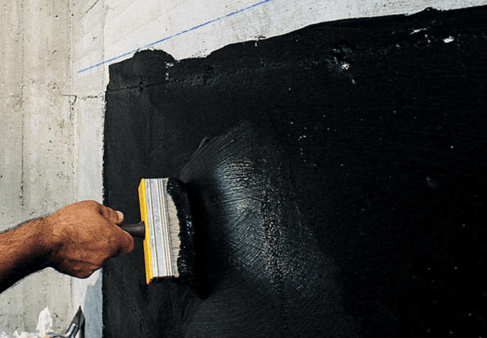Brush-on waterproofing