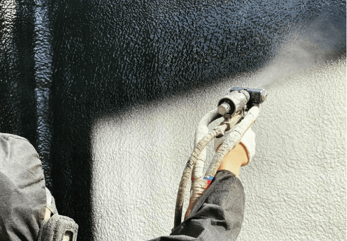Waterproofing with high-pressure equipment