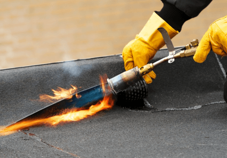 Built-up roof (flat rufen)