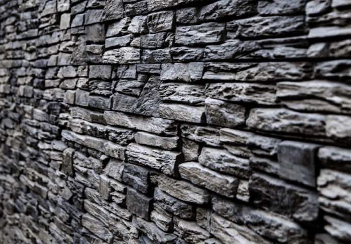 Installation of decorative stone